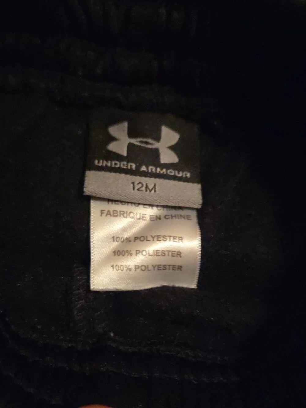 Under Armour Red And Black Track Suit Matching Set Toddler
